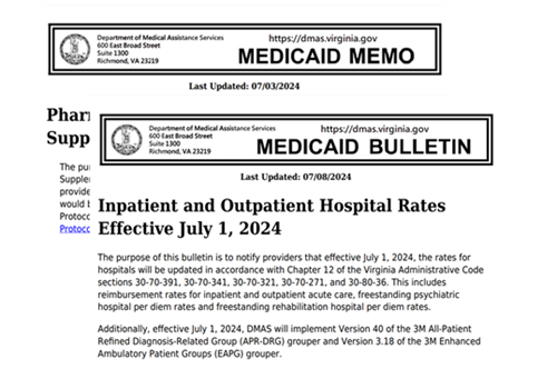 Medicaid Memos and Bulletins